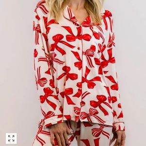 In my Sundays Mallory Ervin pajama set. NWT size L